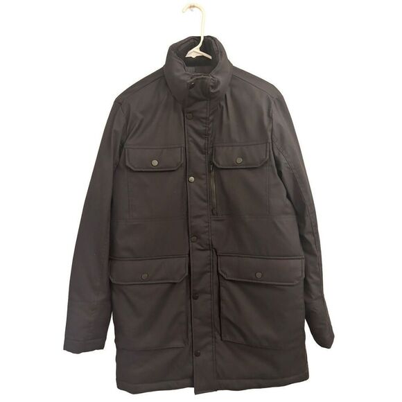 NWOT Zara water repellent Thermore utility puffer jacket black size S - Picture 1 of 11